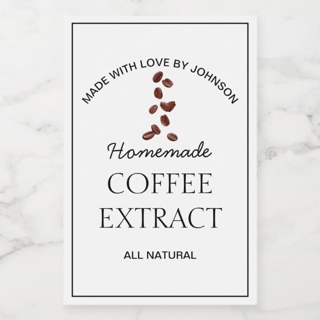 Coffee Extract Label (Single Label)