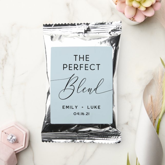 Coffee Favor The Perfect Blend Elegant Custom Drink Mix (Wedding)
