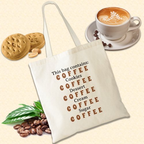 Coffee Featured Foodie theme Tote Bag