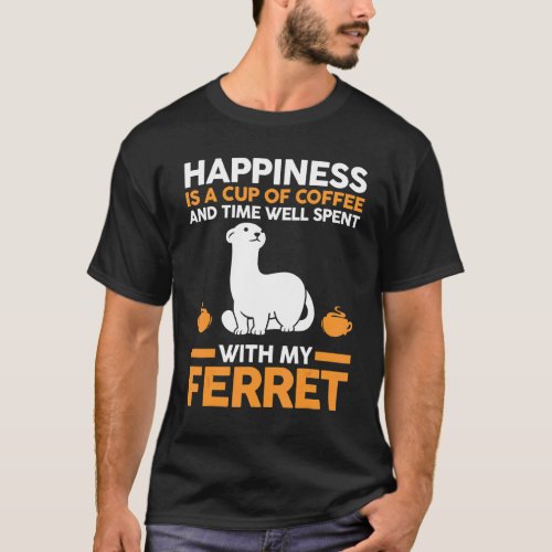 Coffee Ferret T_Shirt