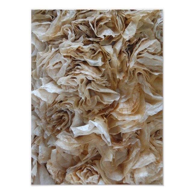 Coffee Filter Fiber Art  Photo Print (Front)