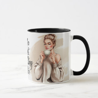 Coffee First Adulting Later Funny Mug