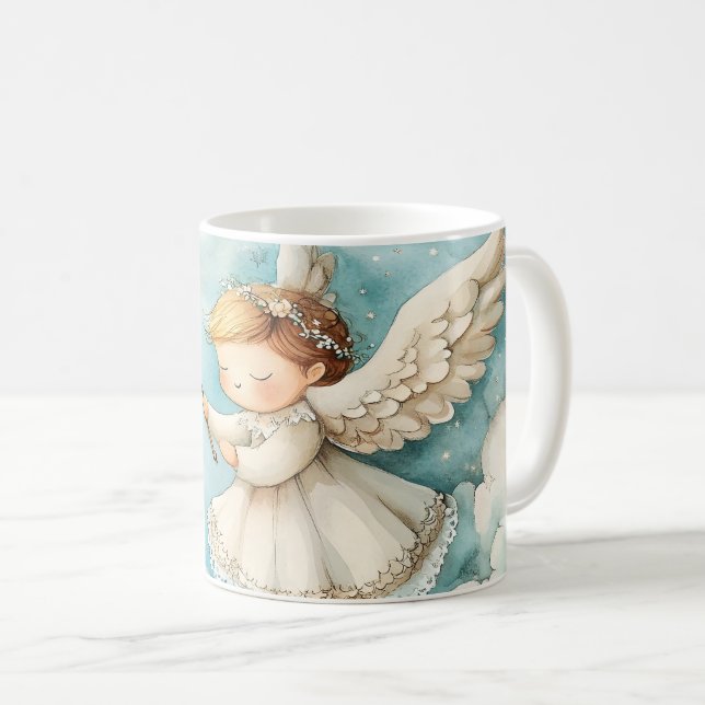 Coffee First Angel  Mug (Front Right)