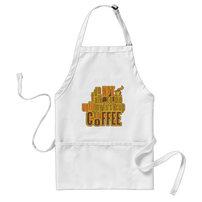 COFFEE FIRST apron - choose style, color (Front)