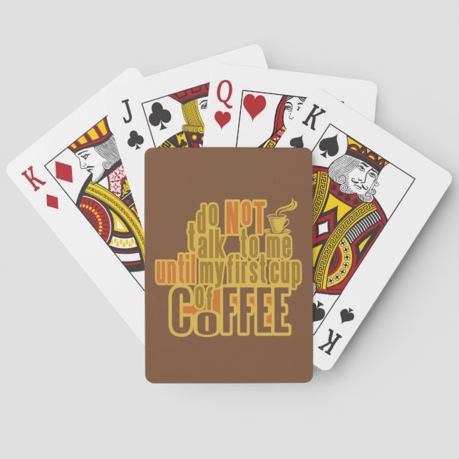 COFFEE FIRST card deck (Back)