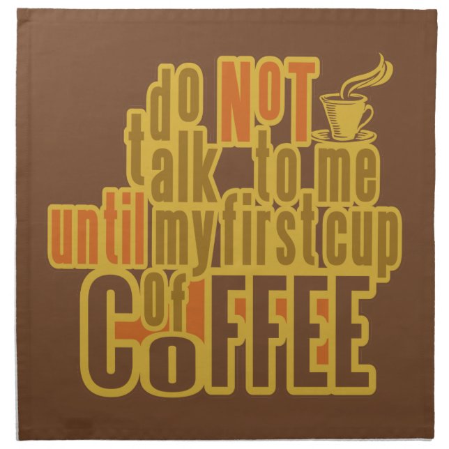 COFFEE FIRST cloth napkins (Front)