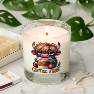 Coffee First Coffee Lover Gifts Scented Candle