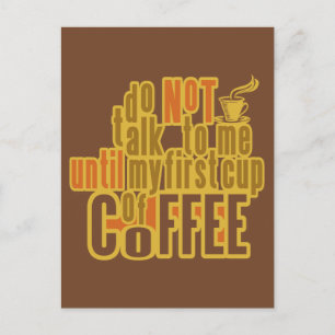 COFFEE FIRST custom postcard