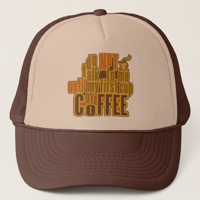 COFFEE FIRST hat - choose color (Front)