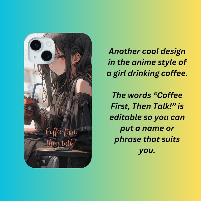 Coffee first, then talk  Case-Mate iPhone case (Creator Uploaded)