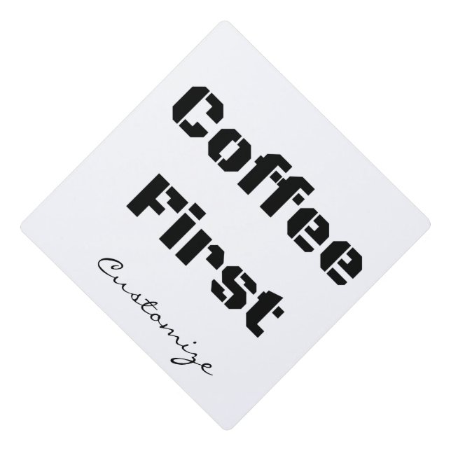 Coffee First Thunder_Cove Graduation Cap Topper (Front)