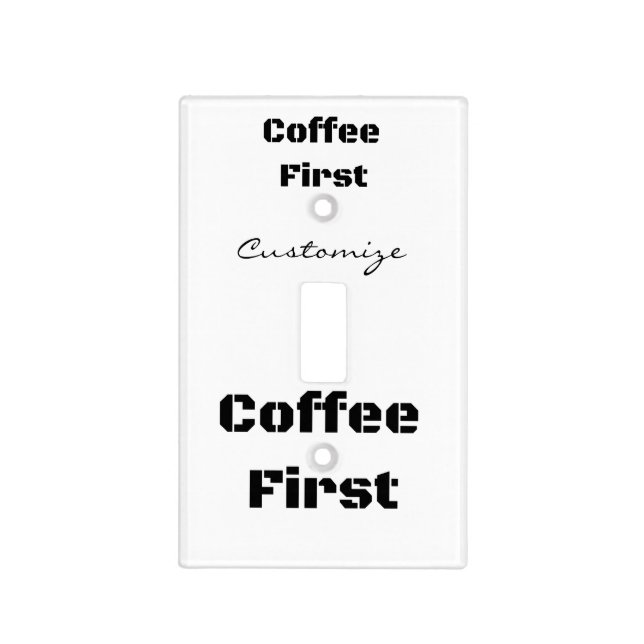 Coffee First Thunder_Cove Light Switch Cover (Front)