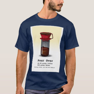 Coffee Flashcards Pour Over Yellow T-Shirt
