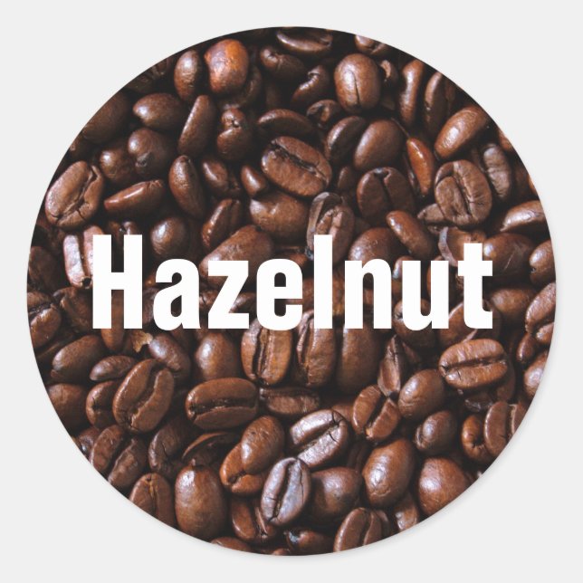 Coffee Flavor Label Stickers (Front)