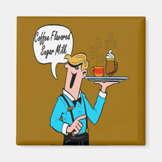 Coffee Flavored Sugar Milk Magnet