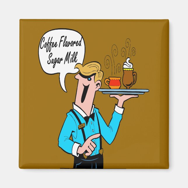 Coffee Flavored Sugar Milk Magnet (Front)