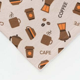 Coffee Fleece Blanket
