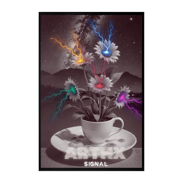 coffee flowers version 1. acrylic print (Front)