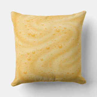 Coffee foam background outdoor pillow