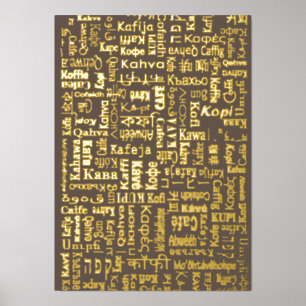 Coffee Foil Prints
