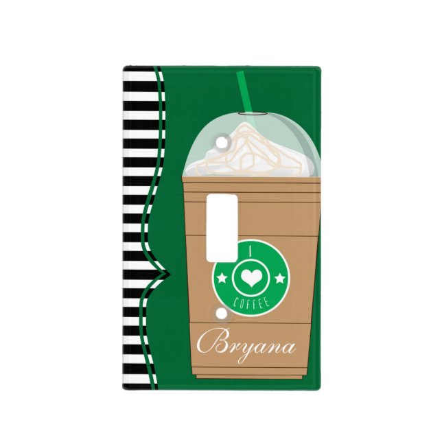 Coffee Frappuccino Frap Room Light Switch Cover (Front)