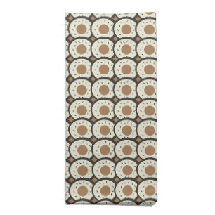 Coffee Frosted Donuts Brown  Coffee    Cloth Napkin