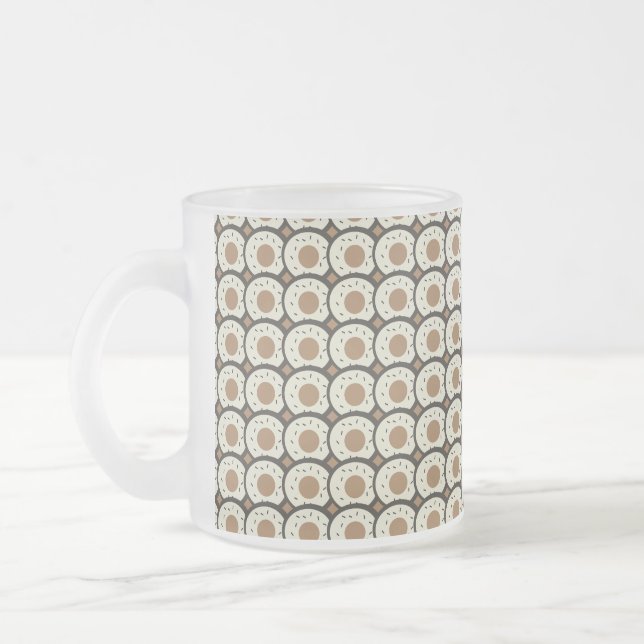 Coffee Frosted Donuts Brown  Cold Coffee      Frosted Glass Coffee Mug (Left)