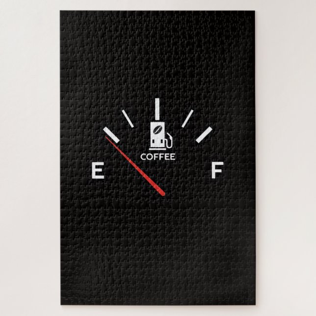 Coffee Fuel Gauge -Extreme Challenge Jigsaw Puzzle (Vertical)