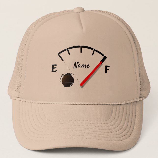 Coffee Fuel Gauge Full Thunder_Cove Trucker Hat (Front)