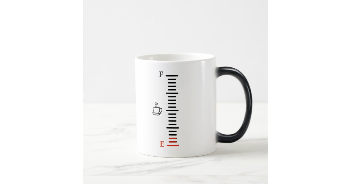 Coffee Fuel Gauge Morphing Mug