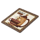 Coffee fun cartoon drink coaster (Side)