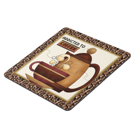 Coffee fun cartoon drink coaster (Side)