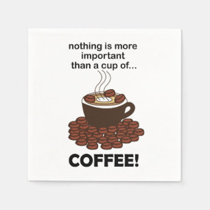 Coffee Funny Coffee Lover Coffee Party Napkins