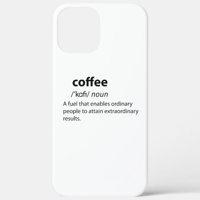 Coffee Funny Dictionary Definition Case-Mate iPhone Case (Back)