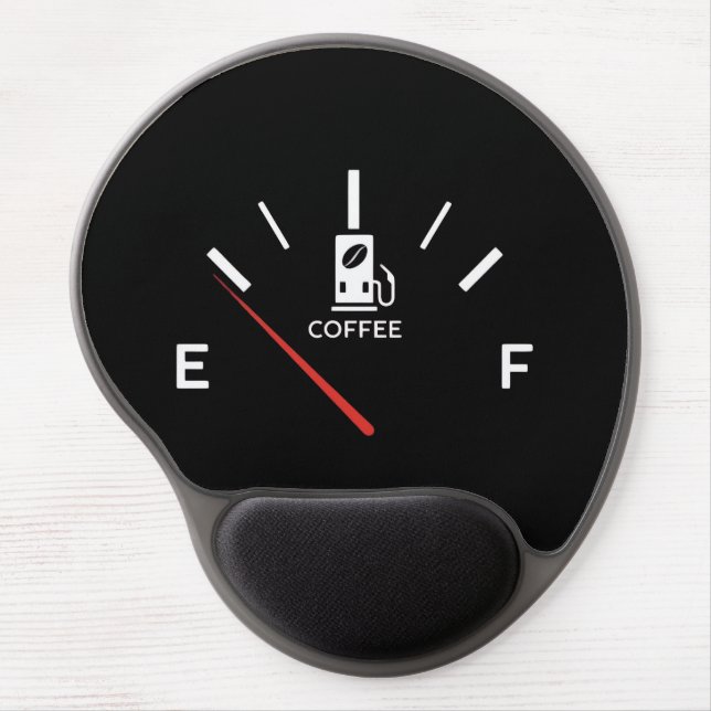 Coffee Gauge Mousepad – Energy Level Empty (Front)