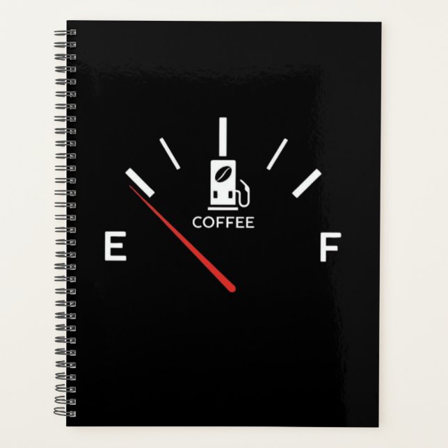 Coffee Gauge Planner – Productivity Fueled  (Front)