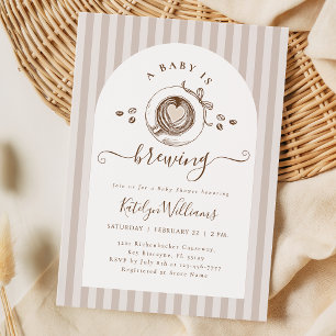 Coffee Gender Neutral Baby Shower Invitation