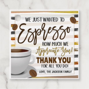 Coffee Gift Tag