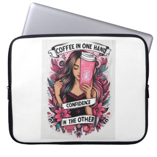 Coffee girl laptop sleeve