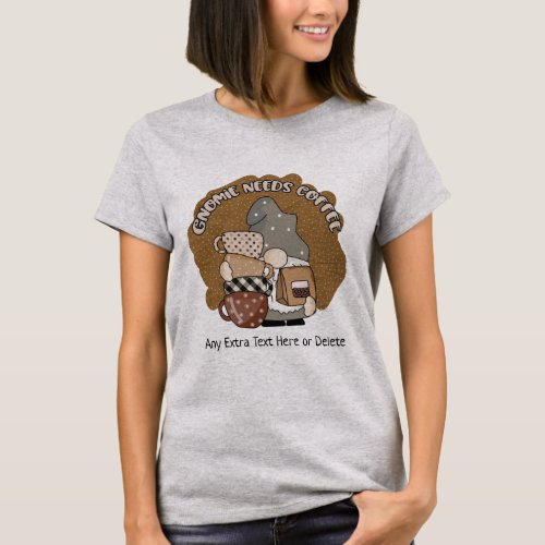 Coffee Gnome Coffee Lovers Cute Funny Gnomie T_Shirt