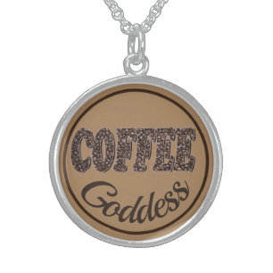Coffee Goddess Woman's Gift Charm Pendant