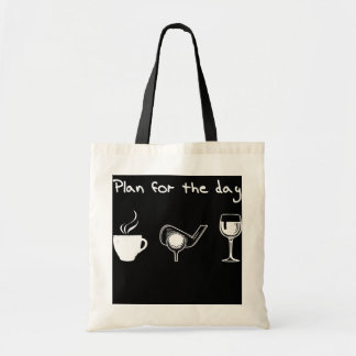 Coffee Golf Wine Funny Gift For Men Women  Tote Bag
