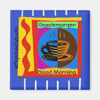 Coffee, Good Morning, edit text Magnet