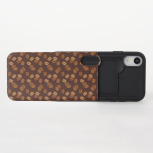 Coffee Grains Beans Dark Roast Brown Caffeine iPhone XR Slider Case