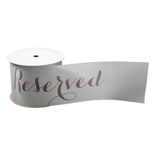 Coffee  Gray Reserved Ribbon Seating  Tables