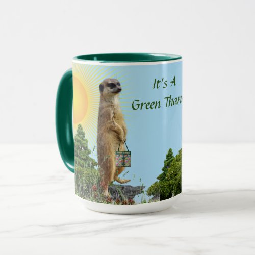 Coffee GreenThang Meerkat Animal Cup