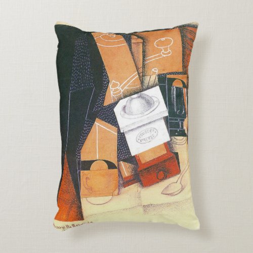 Coffee Grinder by Juan Gris Vintage Cubism Art Accent Pillow