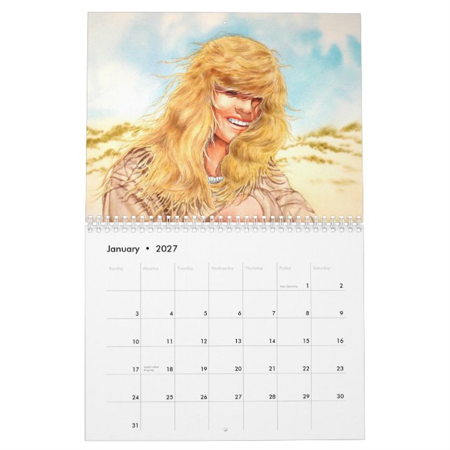 COFFEE GRINDER jpec, Art of, Sonya, 2011 Calendar (Jan 2027)