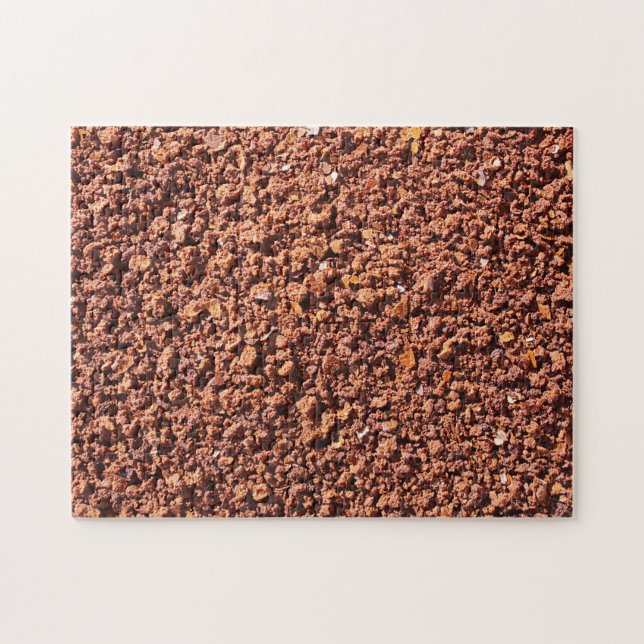Coffee Grinds Faux Texture Jigsaw Puzzle (Horizontal)