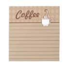 Coffee Grocery Shopping List Kitchen Notepad Gift